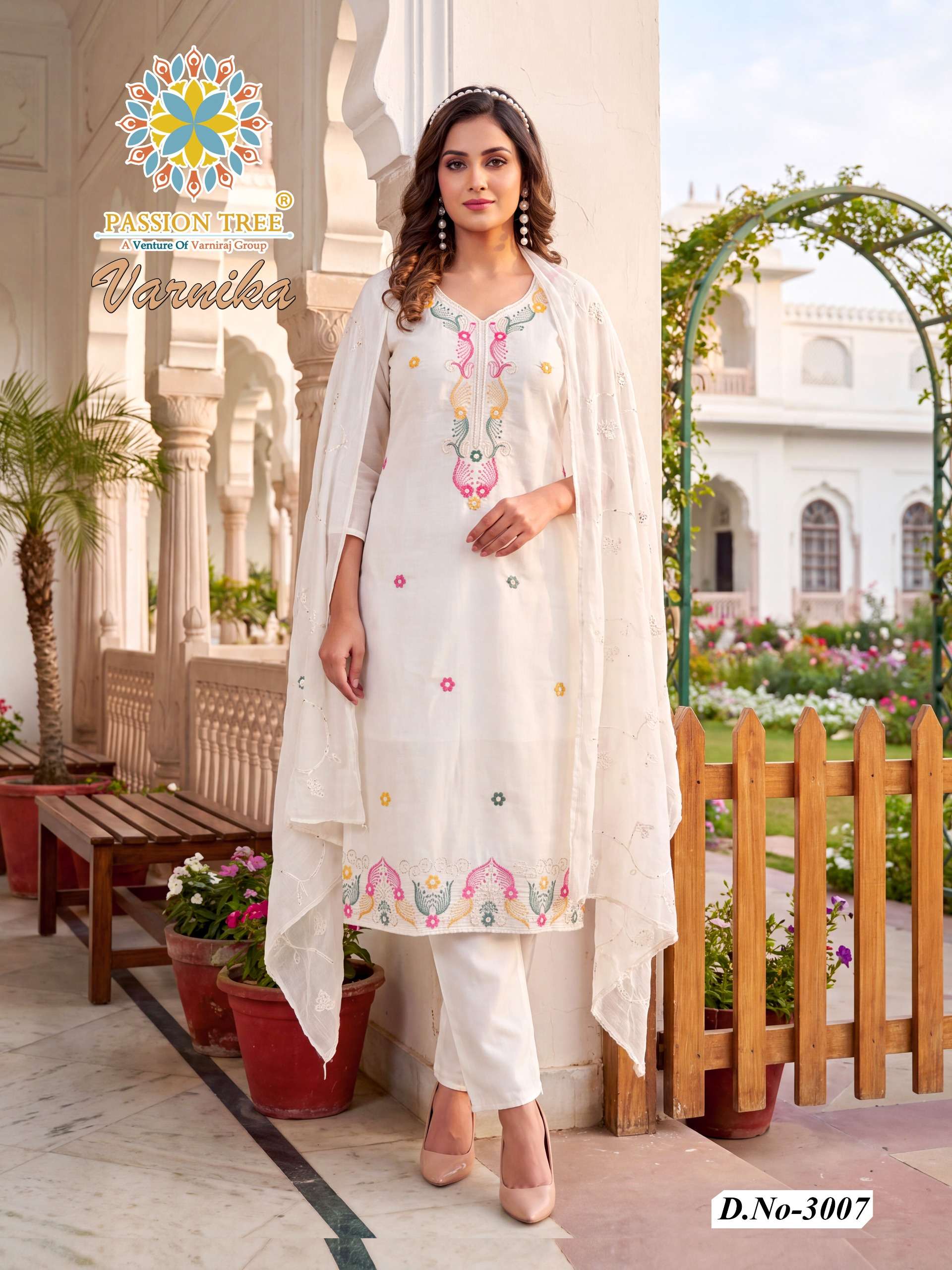PASSION TREE VARNIKA VOL 3 SILK WITH INNER STRAIGHT KURTI WITH PANT & DUPATTA TEXTILE SHOP